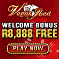 Receive a Welcome Bonus of up to R8'888 at Vegas Red Online Casino